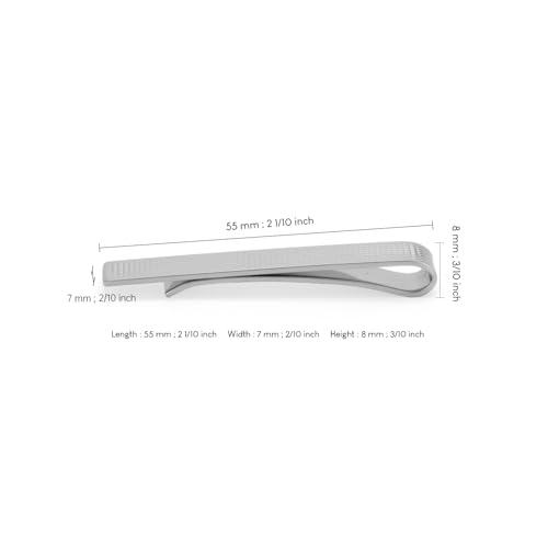 Image of Wynameleri Tie Pin Tie Clip for Men and Boys Matte in Gift Box