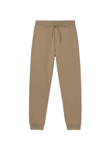 Mayoral Basic Cuffed Fleece Trousers for Boys Camel