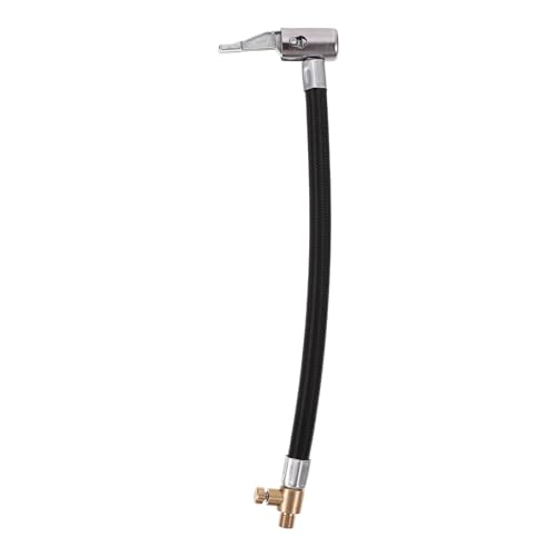 RUNROTOO Quick Inflating Tube Air Pump Extension Hose for Bike Tires and Inflatable Balls, Rubber and Metal Construction, Easy to Use and Convenient
