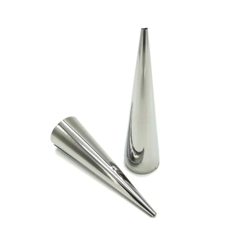 Healifty 10 Moldes para Croissants de Acero Inoxidable 430, Tamaño Grande, Reutilizables y Resistentes al Calor, Moldes para Hornear Rollos de Hojaldre, Aptos para Horno y Lavavajillas,