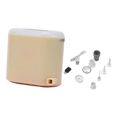 Dickly Bomba de Aire Bacera de vacío Bacera Portable Pequeño Inflador Inflador Linteria para flotadores de Cama de Aire Anillo de natación de, Caqui