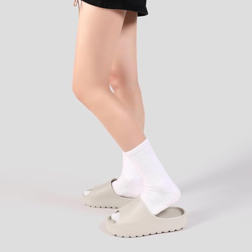 Image of Jaeynow Cloud Slides for Women,Unisex EVA Soft Recovery Slides,Thick Sole Open Toe Mens Pillow Slides Shower Shoes Outdoor&Indoor House Slippers