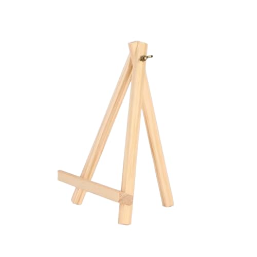 Image of SARBUTER Simple Wooden Easel Stand, Wood Tabletop Display Easels, Portable Outdoor Sketching Easel for Displaying Photos Decorative Paintings Art Crafts (1 Piece Wood Easels)