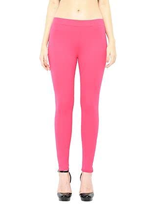 Image of Frenchtrendz Women's Modal Poly Spandex Slim Fit Ankle Length Flat Elasticated Waistband Legging