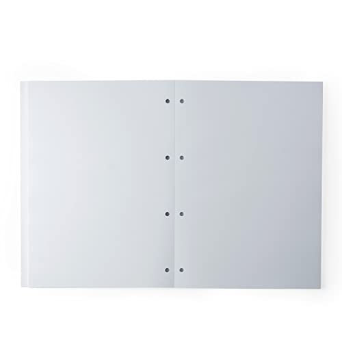 Image of Mahavir Square ruled, Unruled & Ruled Loose Leaf Report Pads | A4 Size | Pre Punched for Easy Filing | Tear Off Sheets | Pack of 3-100 sheets each