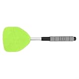 Auto für Fensterreiniger mit ausziehbarem Griff und Schwenkkopf, Mikrofasertücher und Sprühflasche für die Reinigung der Windschutzscheibe innen und außen (grün)