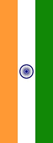 Drapeau Inde de haute qualité 6m² pavillon vertical résistant 400x150cm