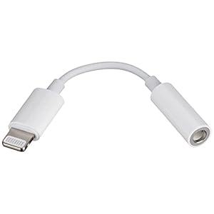 Apple Lightning naar 3,5 mm koptelefoonaansluiting.