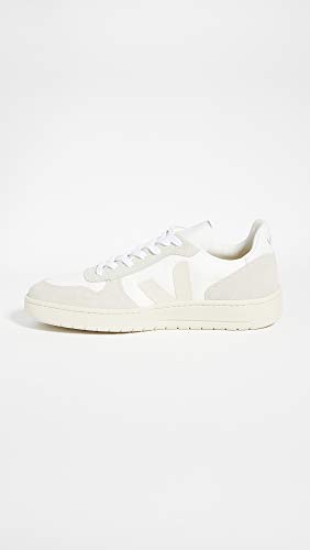 Veja Men's V-10 Mesh Sneakers, White Natural Pierre, 9 Medium Us #TOP5