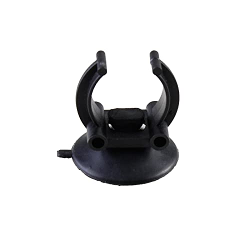 Aquaneat 12 Pack Aquarium Suction Cup Clip Black, For Aquarium Heater, Tubing Hose, Plant, Decoration, Fish Tank (Middle 1") #TOP2