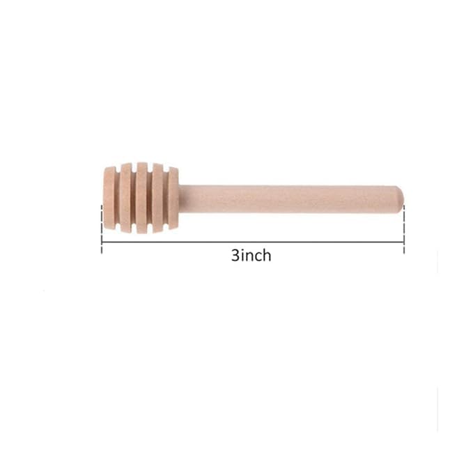VEDHAK Honey Dipper Stick Individually Wrapped Perfect for Wedding Shower Party Favors Honey Jar Spoon Or Honey Wands Mini Premium Wooden 3 Inch.(6pcs) 1