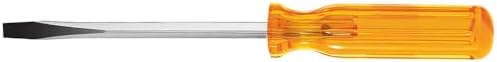 Klein Tools BD306 5/16-Inch Flat Head Screwdriver with Keystone Tip, Made in USA, 6-Inch Square Shank and Comfordome Handle image 3