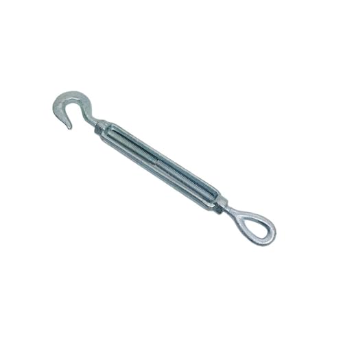 Prolinemax tensor galvanizado con gancho y ojal de 5/8'' x 6'' con capacidad de 2250 lbs, acero forjado miniatura 1
