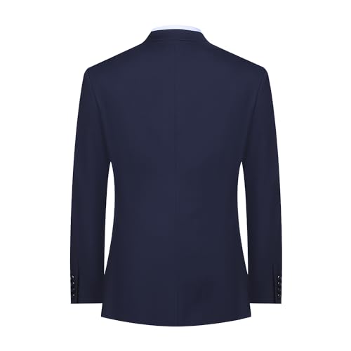 Men's 3 Piece Suit Slim Fit - Single Breasted Two Buttons Solid Business Wedding Suit Jacket Vest Pants Set2