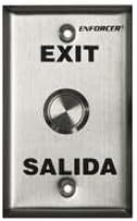 Seco-Larm Enforcer Push-to-Exit Plate, Vandal Resistant (SD-7204SGEX1Q)