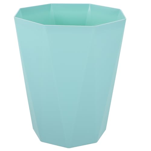 Caneca de basura pequeña 5L verde esmeralda diseño octagonal