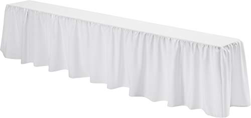 Hussenkönig Bierbank-Hussen Hussen für Bierzeltgarnitur Bierbankhusse Bierbank-Auflage Set Biertisch-Husse Premium Weiß Cover