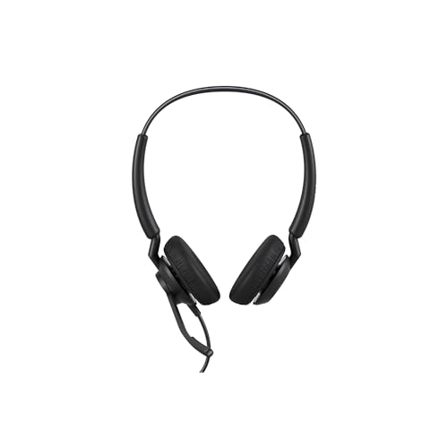 Image of Jabra Engage 40 Wired Stereo Headset - Advanced Noise Cancelling Microphones UC Cert - On Ear Headphones with Mic - Inline Call Controller - ClearVoice for Crystal Clear Calls Impressive Audio USB A