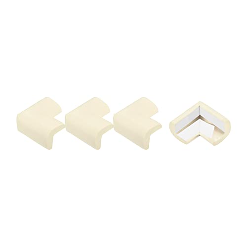 Image of uxcell Corner Guards Edge Protectors, 4Pack Foam Safety Bumper L Shape, 55mm /2.16 inch(L) for Furniture Corner Table Edge Guard, White