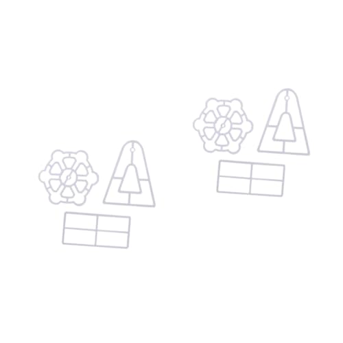 OUNONA 2 Series Galletas Forma Fortuna De Cortadores De Plástico Decoración De Pasteles Repostería Galletas De Jengibre Diy Fiestas 3 Piezas*2