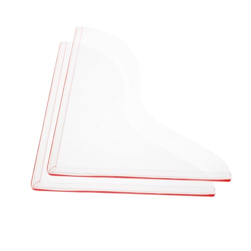 TIDTALEO 1pair Bathtub Splash Guards Large Water Barrier with Decorative Patterns -Adhesive Installation for Splash Prevention Bathroom