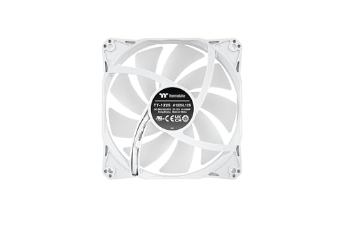 Image of Thermaltake LE120 ARGB PWM Fan White (3 Pack), PWM Controlled 500~1500 RPM, 5V Motherboard Sync, 16.8 Million Colors 9 Addressable LEDs, 66.1 CFM, 120mm Hydraulic Bearing, Case Fan, CL-F205-PL12SW-A
