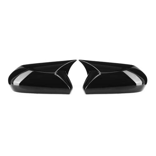 Boîtier de rétroviseur pour Camry Avalon 2018-2023 coque style corne de bœuf noir brillant