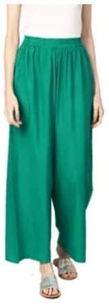 Image of Fancy Star Women Super-Combed Cotton and Rayon Solid Full Length Regular Palazzo