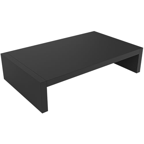 Suporte para Monitor Tela 33cm em MDF Resistente 15mm Preto