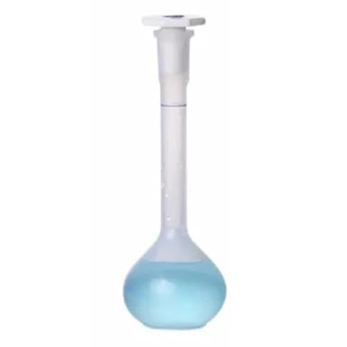 Generic - Lab Instruments Equipment Plastic Volumetric Flask Laboratory PP Container Bottle White Flask With Plug Dispensing Bottle 25 50 100 250 500 1000 ML(100 ml 2 pcs)