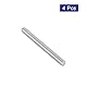QUARKZMAN 4 Stück Gewindestangen, M6 x 60mm, 304 Edelstahl, Gewindestab mit metrischem Vollgewinde, M6-1 Gewindestift für Möbel- und Maschinenmontage