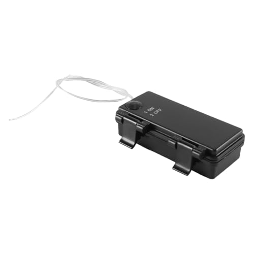 Alide 2 Stück Wasserdichte 3-V-Batteriebox, AAx2-Batteriehalter Im Geschlossenen Zustand, Mit Abdeckung Und Schalter