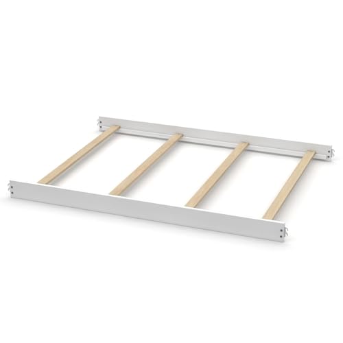 Image of Full-Size Conversion Kit Bed Rails for Oxford, Soho, Ozlo & Avalon Baby Convertible Cribs - Solid Wood - Toddler and Adult Rail for Full-Size Bed - Nursery and Baby Furniture (White, Hook-On Kit)