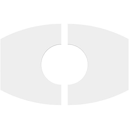 Image of Ekena Millwork CMP12X8KY2-04000 Kailey Architectural Grade PVC Contemporary, Two Piece Urethane Ceiling Medallions 12 inchW x 8 inchH x 4 inchID x 6 1 /2 inchC x 1 inchP