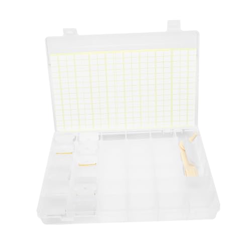 BEBEMOKO 36-Grid Embroidery Organizer Box Set DIY Sewing Storage Box Bobbins Winders Cross Stitch Organizer Case