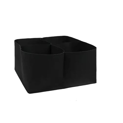 VMDVBNA Jardinera Elevada For Verduras Flores Maceta Fieltro 4/8 Bolsillos Bolsa de plantación Rectangular multirejilla para Maceta(4 Pockets)