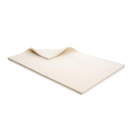 DOLCI SOGNI Topper Materasso Una Piazza e Mezza 120x190 Senza Fodera, Memory Foam Rigido, Spessore 5 cm, per Letto e Divano Letto, 100% Made in Italy