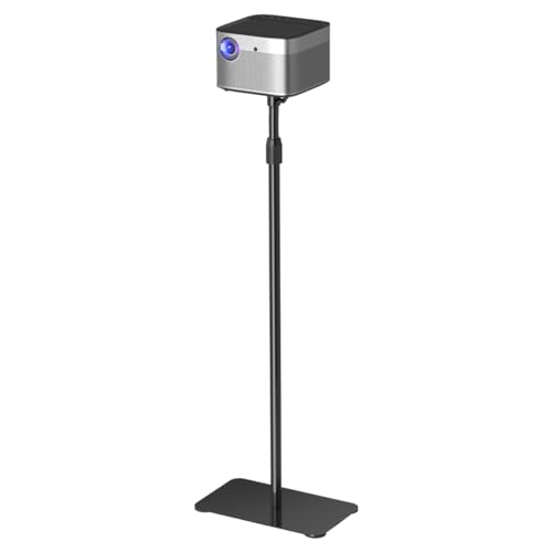 suptek Support de projecteur au Sol, Hauteur Réglable de 1 015 à 1 385 mm, Support de Plafond Universel pour Projecteur, Rotation à 360 degrés, Supporte...