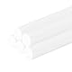 QUARKZMAN 5 Stück ABS Kunststoff Rundstäbe 8 x 250mm ABS-Stangen Kunststoff Rundstange Kunststoffstangen Rund für Strukturelle Architektonische Modellherstellung DIY Spielzeugbau, Weiß
