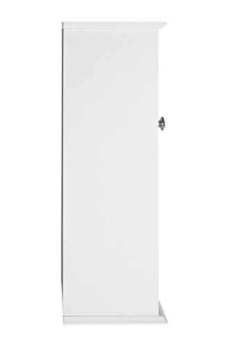 Premier Housewares Wall Cabinet with Glass Front Door and Shelf, 51 x 35 x 18 cm - White Premier Housewares Wall Cabinet with Glass Front Door and Shelf, 51 x 35 x 18 cm - White