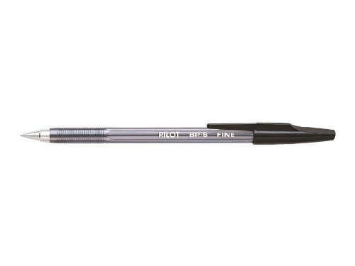PILOT Lot de 3 Stylos à bille BP-S-F Fin Noir