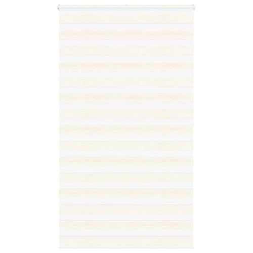 Zebra Persiana enrollable con cadena, 100% poliéster, protección visual y solar para ventanas, fácilmente ajustable, opaco y translúcido, montaje sin taladrar,