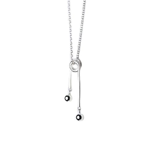 Collier en argent 925 pendentif boule cadeau idéal pour femme tendance