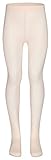 tanzmuster ® Ballettstrumpfhose Mädchen - Lena - kein Kratzen und Rutschen, äußerst strapazierfähig (Keine Laufmaschen), Strumpfhose fürs Kinder Ballett in rosa-apricot, Größe 134-146