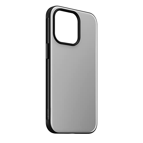 NOMAD Sport Case für iPhone 13 Pro | Hülle mit MagSafe und TPE-Bumber | NFC integriert für Digitale Visitenkarten | aus Polycarbonat | grau