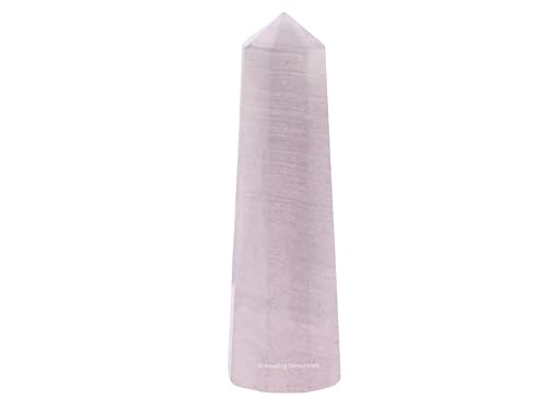 Image of Amazing Gemstone Pink Calcite Crystal Towers - Natural Healing Crystal Point Obelisk for Reiki Healing and Crystal Grid (2 inch to 3 inch INCH)
