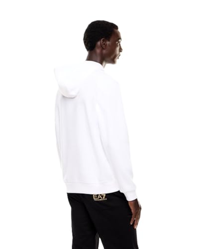 EA7 Para Hombre. 7M001190_AF17787 Sudadera Train Logo Blanco (Xl), Casual, AlgodóN - 3