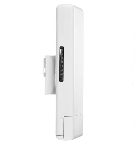 Hanutech High Power Wireless Outdoor CPE/450Mbps Wireless Access Point PTP Bridge Wireless Data Transmission Upto 3-4KM,14Dbi Antenna Passive Poe, White