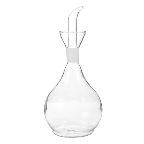 ULTECHNOVO Botella de Vidrio Resistente al Calor 850 Ml Dispensador de Aceite de Cocina Aceitera de Soja Antigoteo para Condimentos Líquidos Uso Doméstico y Restaurante