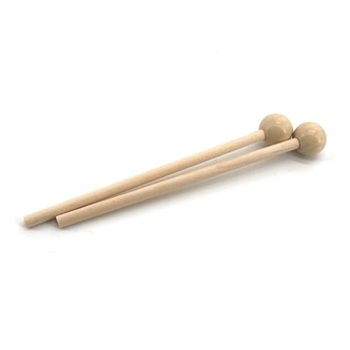 Par de Baquetas de Percusión de Madera Beige miniatura 3